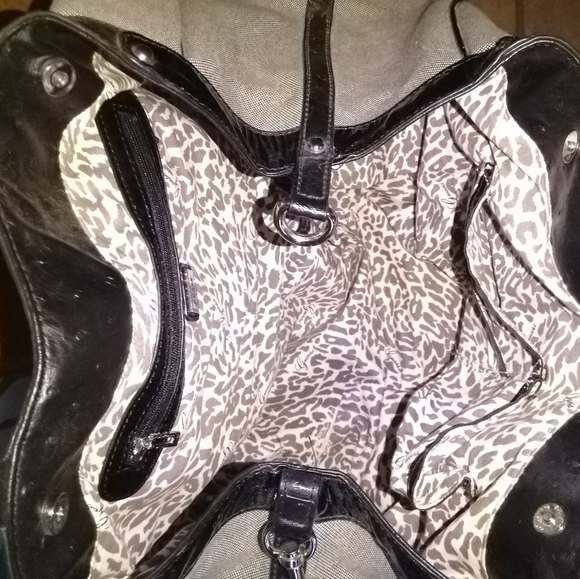 GUESS Vintage Canvas Travel/Overnight tote bag with Duster bag, Mint condition - Picture 3 of 3